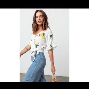 Rails Lemon print  top
